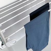 Pull-out width adjustable trousers rack white - white 2